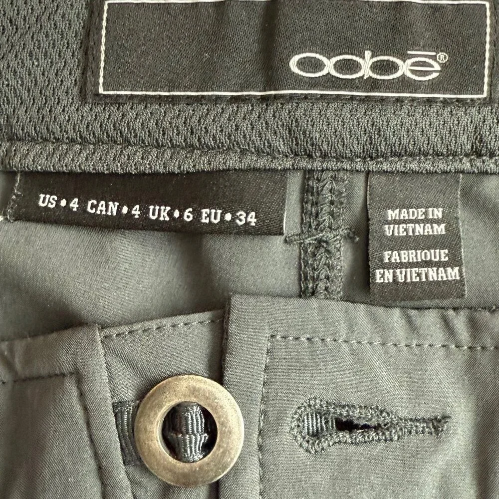 oobe Charcoal Gray Hiking Walking Travel  Quick Dry Shorts Size 4‎
